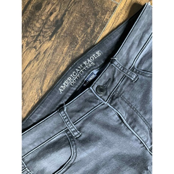 American Eagle Black Super Stretch Jegging Jeans Women's Size 10 - Picture 2 of 4